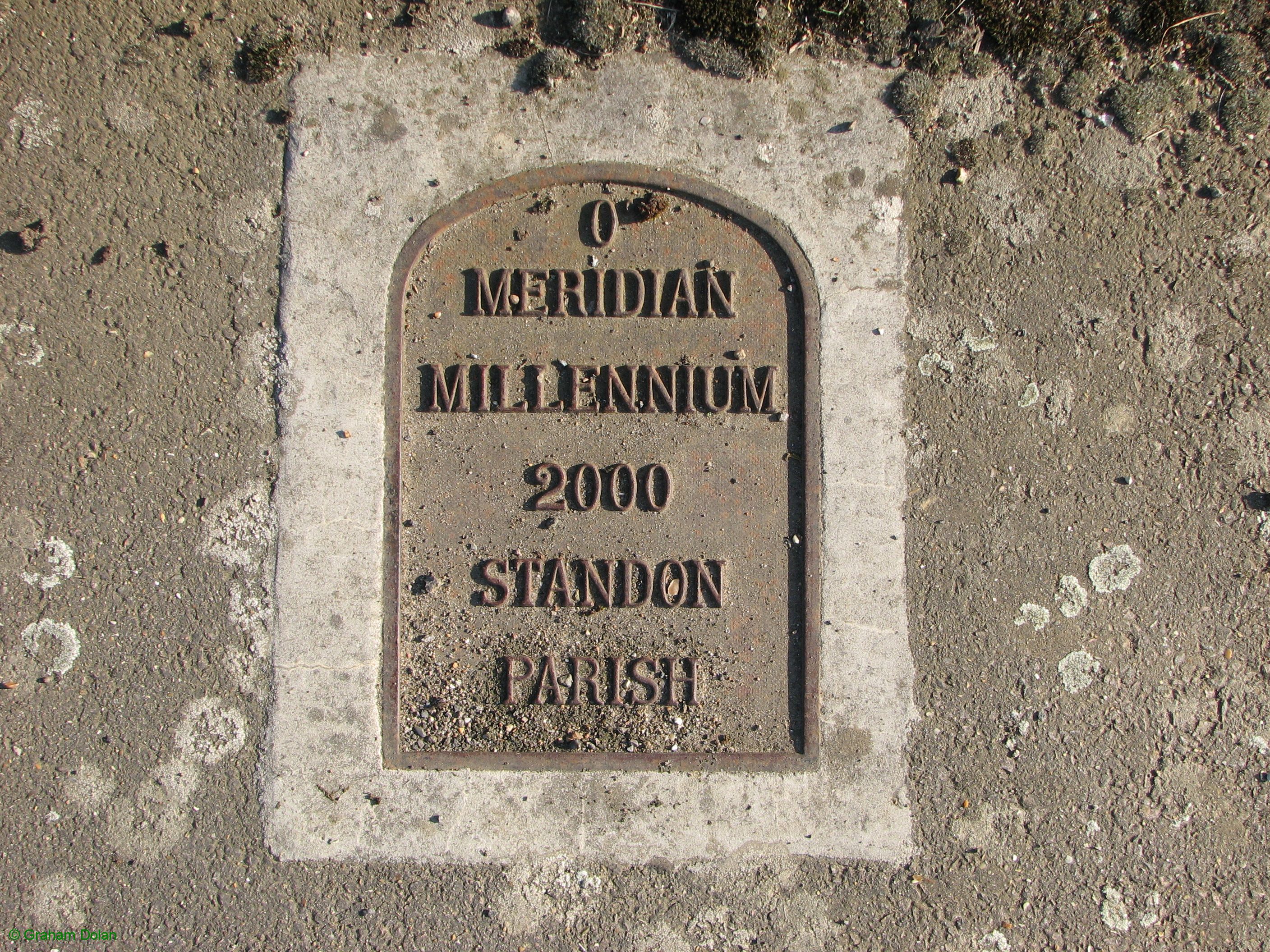 Greenwich Meridian Marker; England; Hertfordshire; Colliers End